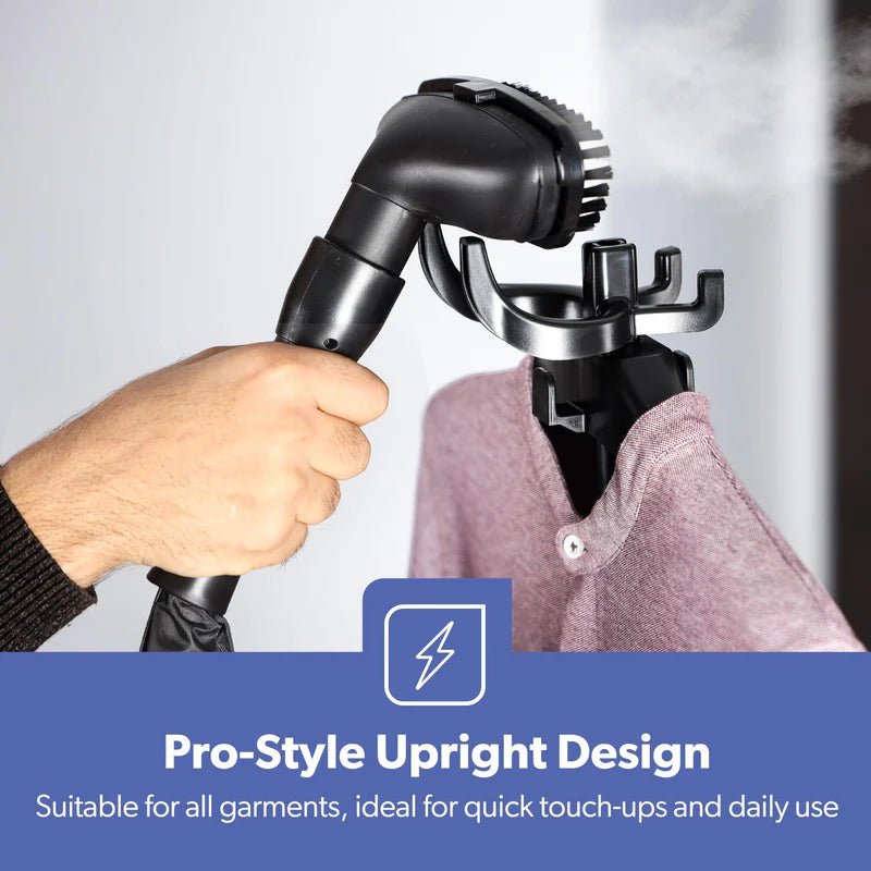 Geepas GGS25020 Garment Steamer | 2000W Powerful Upright Steamer with 3L Water Tank | 46g/min Continuous Steam | 2 Speed Settings | Adjustable Pole | 2 Years Warranty