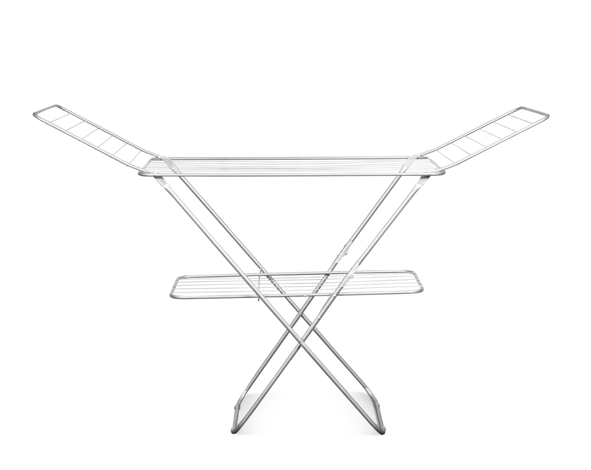 Royalford RF2600-IB Adjustable Metal Cloth Dryer 128X55CM - Drying Space Laundry Washing | Durable Metal Drying Rack | Height Adjustment Air Dryer Ideal for Indoor and Outdoor