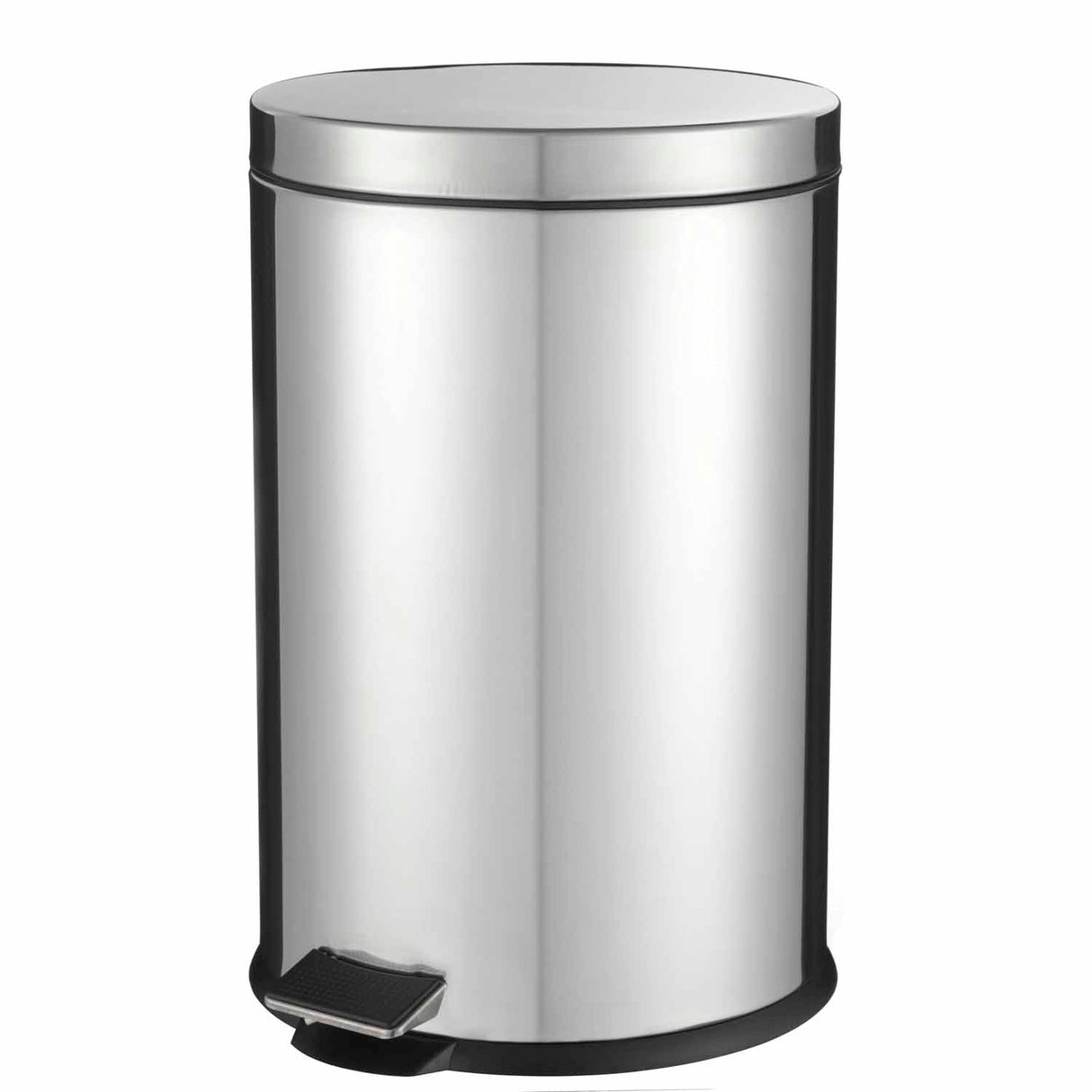 Royalford RF5126 Stainless Steel Pedal Bin, 7L | Kitchen Pedal Trash Bin | Stainless Steel Rubbish Bin with Soft Close Lid, Foot Pedal, Flat Lid & Strong Plastic Inner Bucket | Fingerprint Proof & Rust Resistant |Odor Free & Hygienic