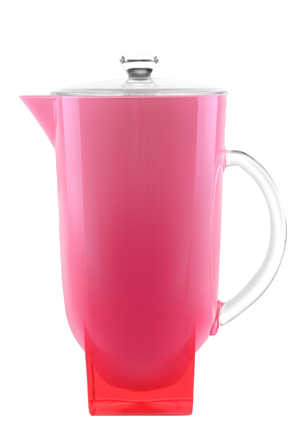 Royalford RF6885 Acrylic Pretty Jug - Portable Multi-Purpose Colourful Jug with Lid for Water Picnic Juice, Durable Plastic, Spill-Proof Lid | Ideal for Household, Club, Pub, Bar, Coffee Shop, Restaurant & More