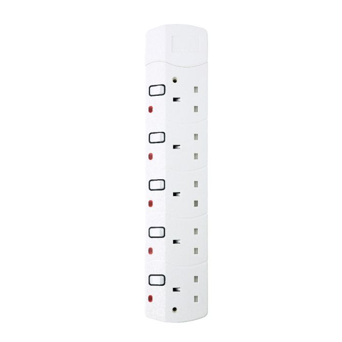 5 Way 5 Meter Sockets Extension Board