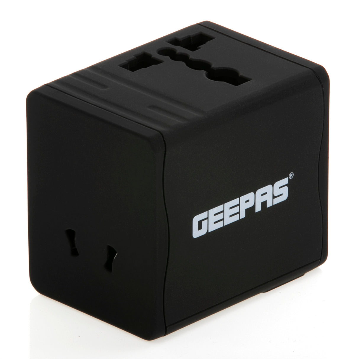 Geepas Universal Adapter For Smartphones, Cameras And More - Works In More Than 150 Countries, Has A 5V, 2.1A Output