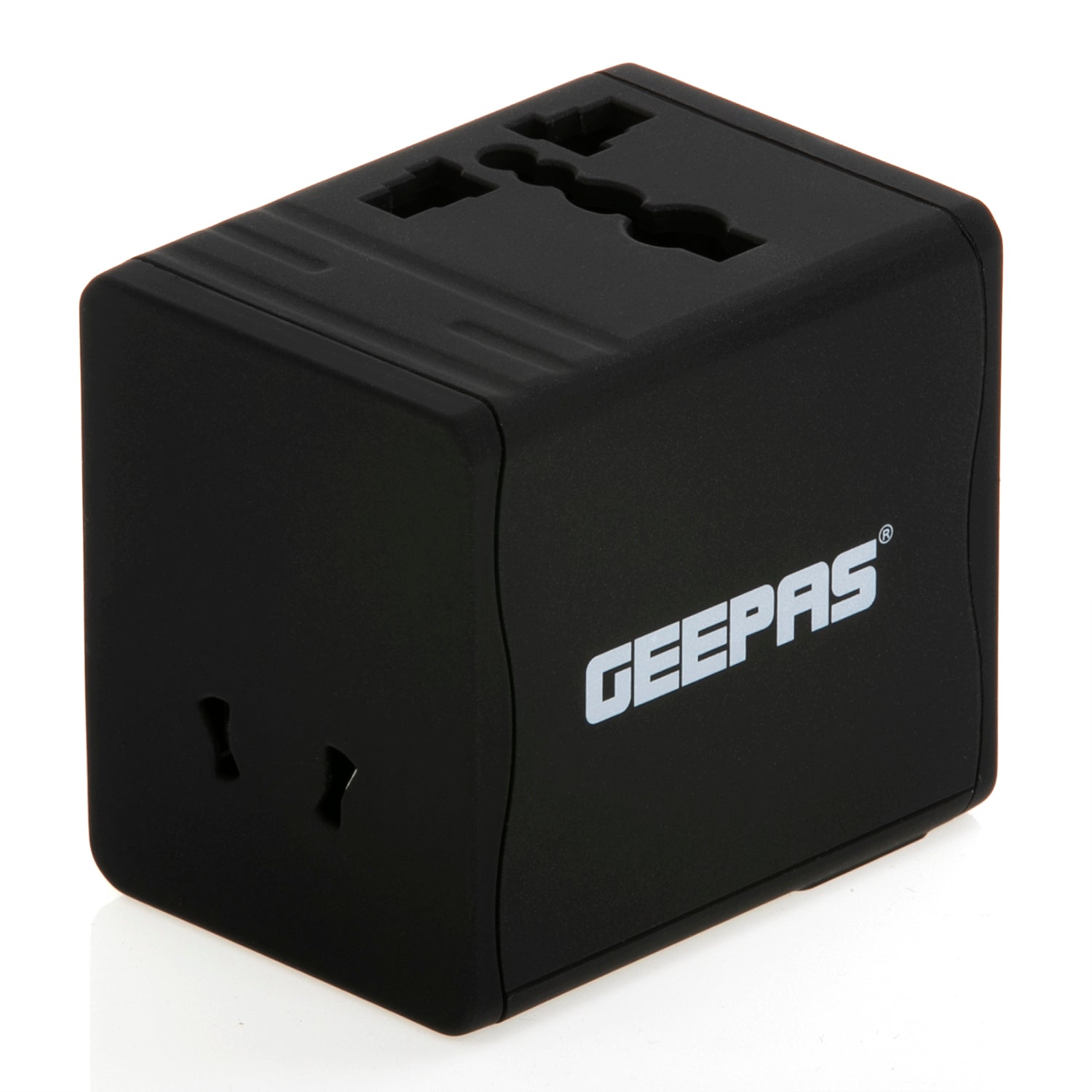 Geepas Universal Adapter For Smartphones, Cameras And More - Works In More Than 150 Countries, Has A 5V, 2.1A Output
