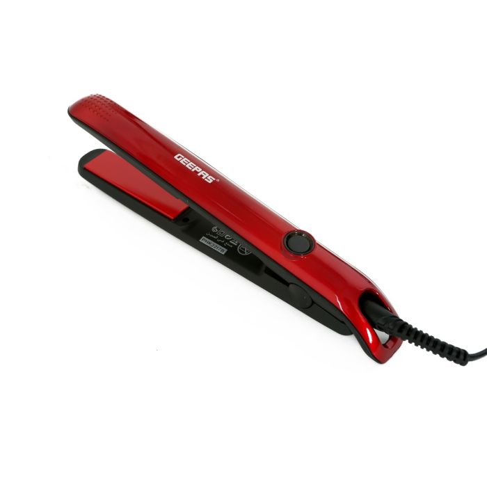 Geepas Ceramic Hair Straightener, 35 W, GH8722 | 210C Maximum Temperature | Floating Plate | Swivel Cord | Travel Friendly Hair Straightener