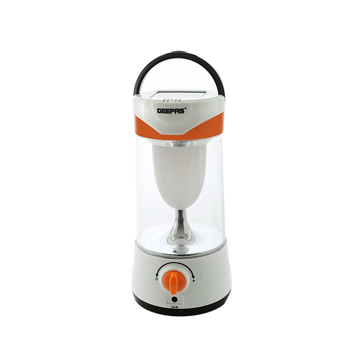 Geepas Rechargeable Solar LED Lantern| Multi-functional Camping Emergency Lantern | Environmental-Friendly Solar Lantern, 25 Hours (Low Light) Working| Perfect for Power Outages | 2 Years Warranty