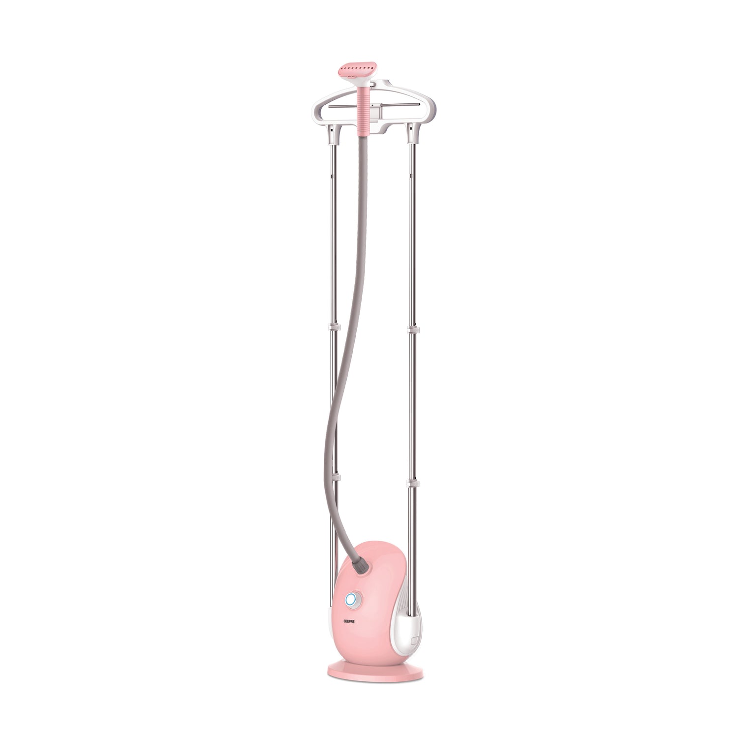 Geepas GGS9691 1800W Garment Steamer | 1.7L Water Tank| 3 Steam Settings | Ultra-Fast 45s Heat-Up | 40 Min Continuous Steam | Dual Telescopic Bars |  1 Year Warranty