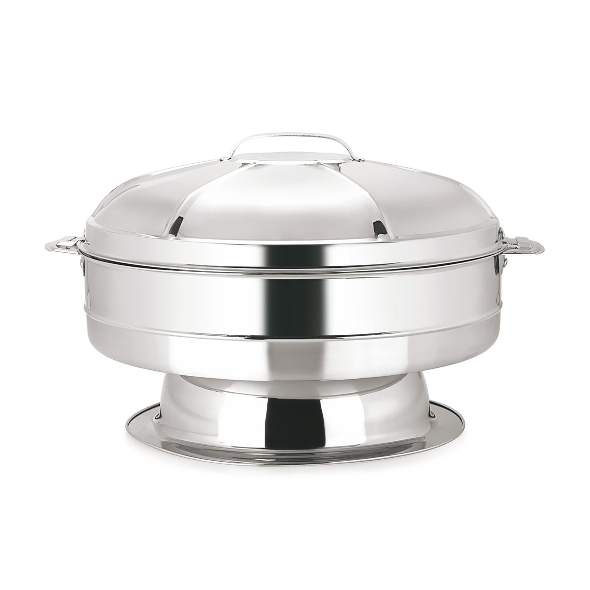 Royalford 40cm Taj Jumbo Hot Pot - Double Wall Stainless Steel Hot Pot Portable Extra Deep Hot Pot | Serving Dish with Lid | Easy Lock Ergonomic Handles | Food Storage with Warmers Pot | Storage Saver for Everyday Use