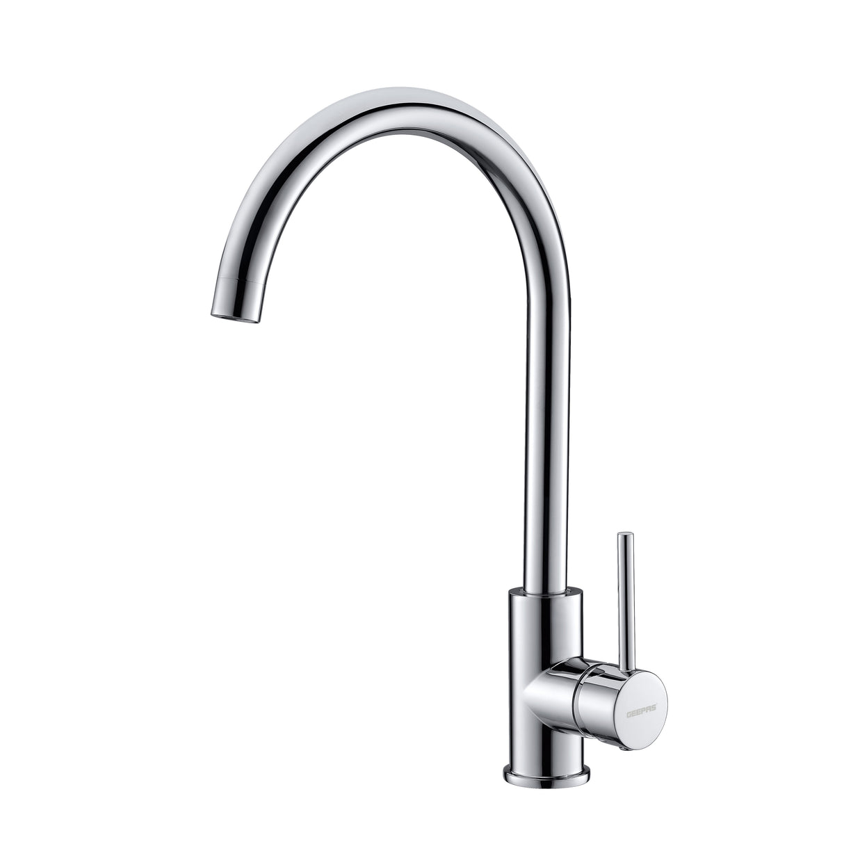 Geepas Single Lever Sink Mixer- GSW61010 | Brass Deck Mounted Kitchen Tap | Solid Metal Handle, 35 Ceramic Cartridge, Leak-Proof & 360° Swivel Spout | 5Year Warranty