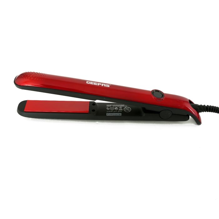 Geepas Ceramic Hair Straightener, 35 W, GH8722 | 210C Maximum Temperature | Floating Plate | Swivel Cord | Travel Friendly Hair Straightener
