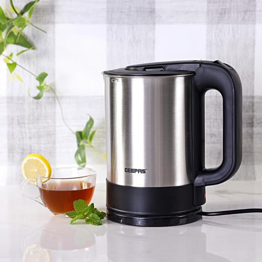 Geepas GK174 Stainless Steel Electric Kettle | 1.7L Capacity | 2200W Fast Boil | Auto Shut-Off| Boil Dry Protection| Stainless Steel Body| Safe Design | 2 Years Warranty