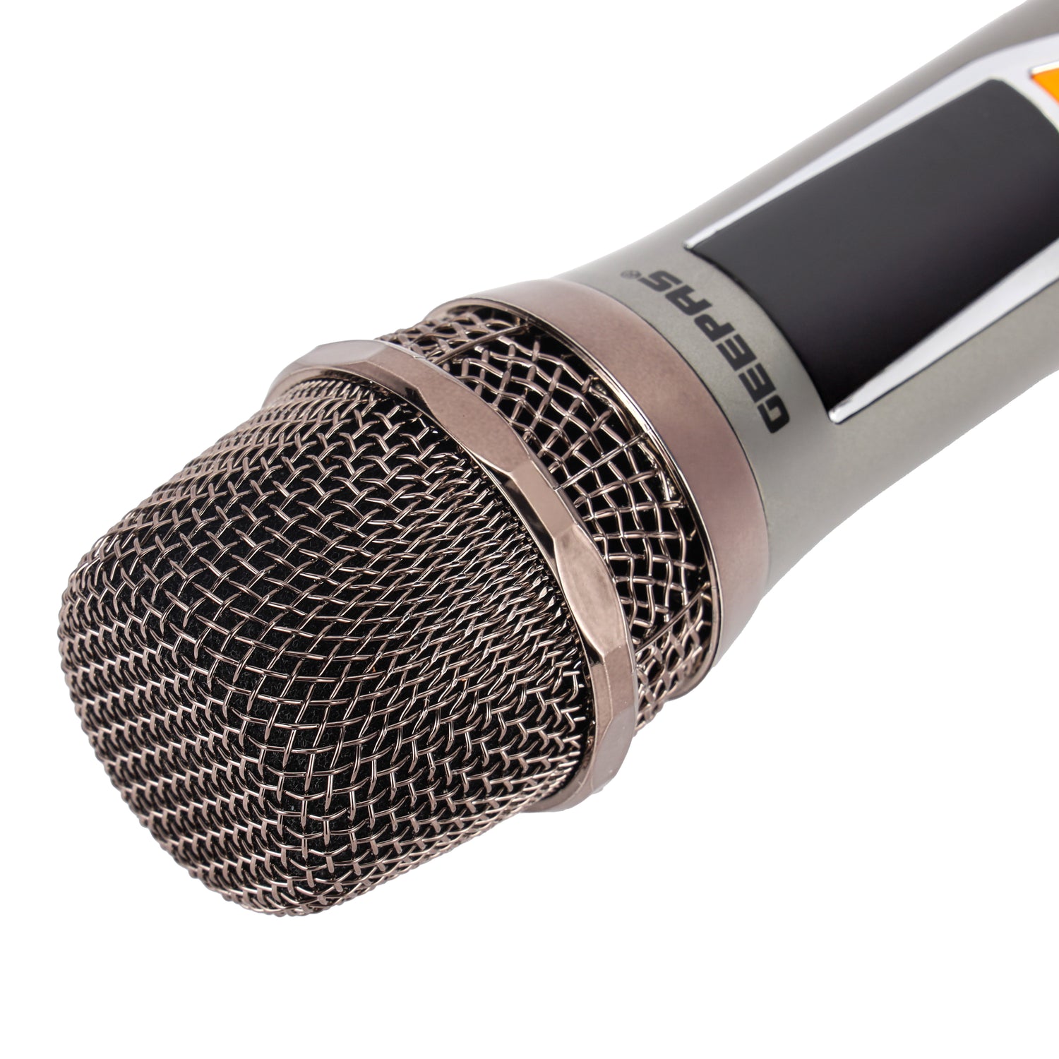 Geepas UHF Wireless Microphone- GMP15015/ Pack of 2, Sharp Sensitivity, Improves Mobility and Flexibility/ 100 Selectable Channels, Wide Frequency Range