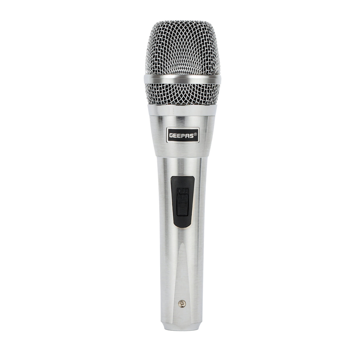 Geepas Dynamic Microphone GMP15016 | Sharp Sensitivity, Clear Sound, Long-Distance Pickup, 8M Cable, Wide Frequency Range | Studio, Live, Broadcast | 2 Years Warranty