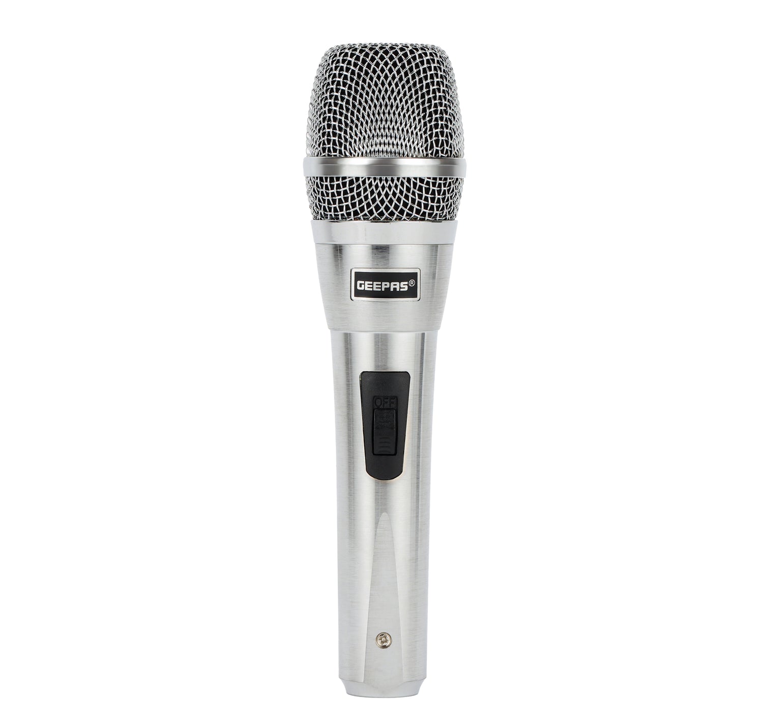 Geepas Dynamic Microphone GMP15016 | Sharp Sensitivity, Clear Sound, Long-Distance Pickup, 8M Cable, Wide Frequency Range | Studio, Live, Broadcast | 2 Years Warranty