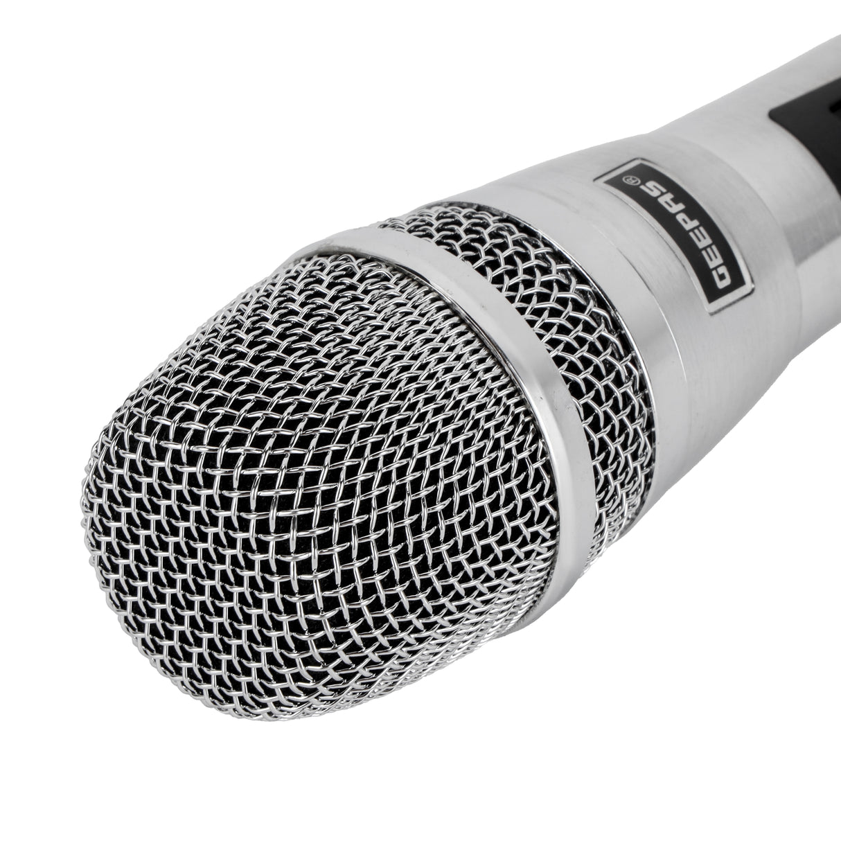 Geepas Dynamic Microphone GMP15016 | Sharp Sensitivity, Clear Sound, Long-Distance Pickup, 8M Cable, Wide Frequency Range | Studio, Live, Broadcast | 2 Years Warranty