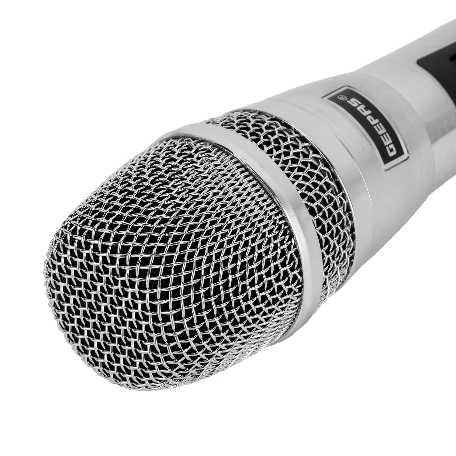 Geepas Dynamic Microphone GMP15016 | Sharp Sensitivity, Clear Sound, Long-Distance Pickup, 8M Cable, Wide Frequency Range | Studio, Live, Broadcast | 2 Years Warranty