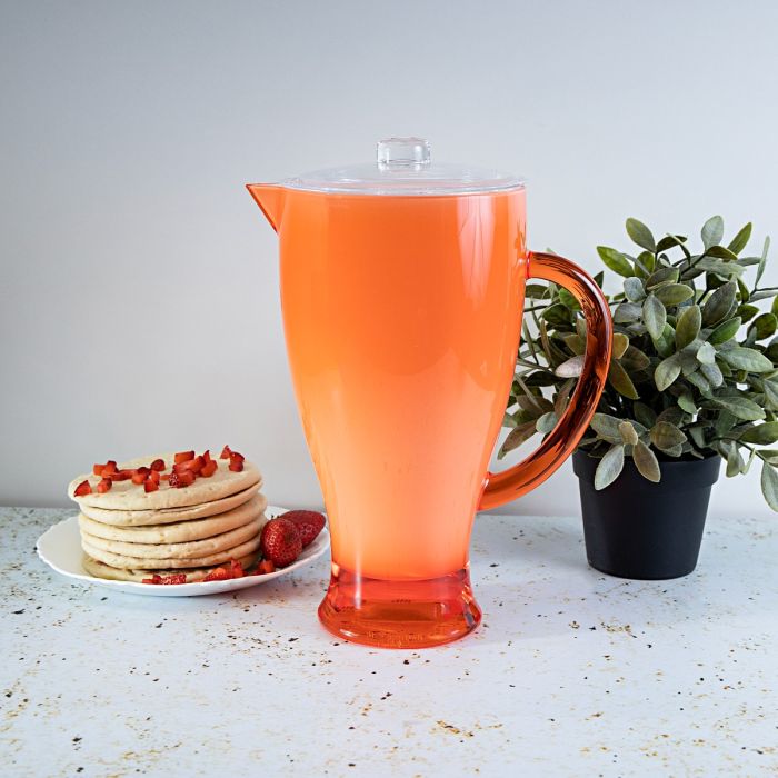Royalford RF345 2L Acrylic Jug - Acrylic Plastic Large Drink Jug with Comfortable Handles & Leak Proof Lid | Juice Jug Water Pitcher Juice Cold Tea Milk Bottle Pot Container for Restaurants Home