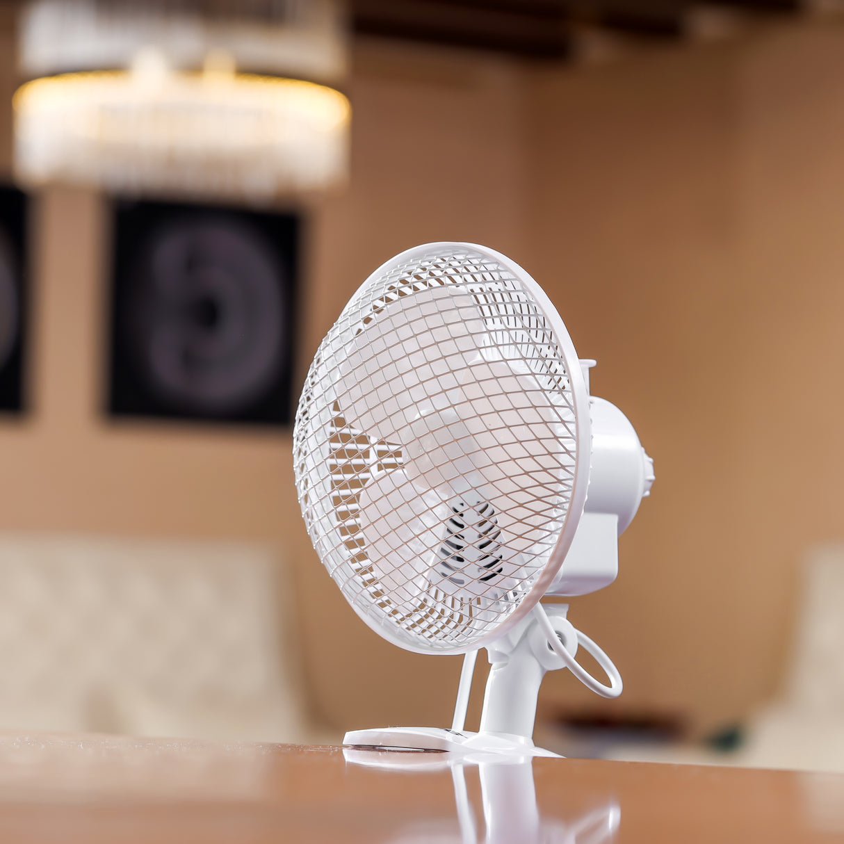 Geepas GF9626 8-Inch 2-in-1 Table & Clip Fan | Super Quiet Copper Motor | 2-Speed Adjustable Control | Wide Oscillation | Compact & Portable Design | 2 Years Warranty