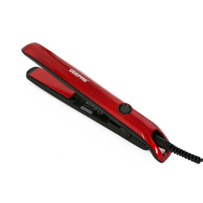 Geepas Ceramic Hair Straightener, 35 W, GH8722 | 210C Maximum Temperature | Floating Plate | Swivel Cord | Travel Friendly Hair Straightener