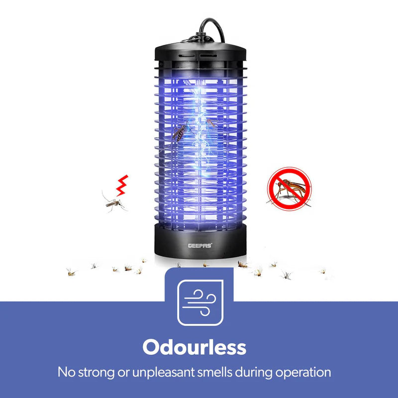 Geepas GBK1149 Electric Insect Killer | 6W UV Tube for Mosquito & Fly Control | Safe, Odor-Free & Chemical-Free Operation | Wide Coverage Area | Durable Design