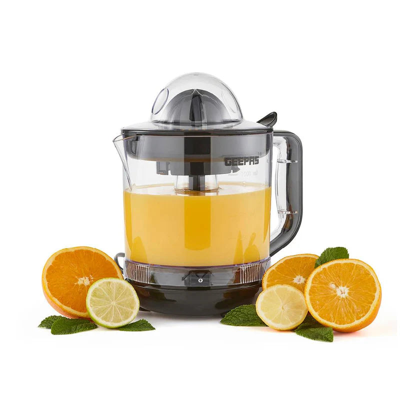 Geepas GCJ9900 Citrus Juicer | 1.0L Large Capacity | Two-Way Rotation for Maximum Extraction | Durable Copper Motor | 25W Power | Easy to Clean |  2 Years Warranty