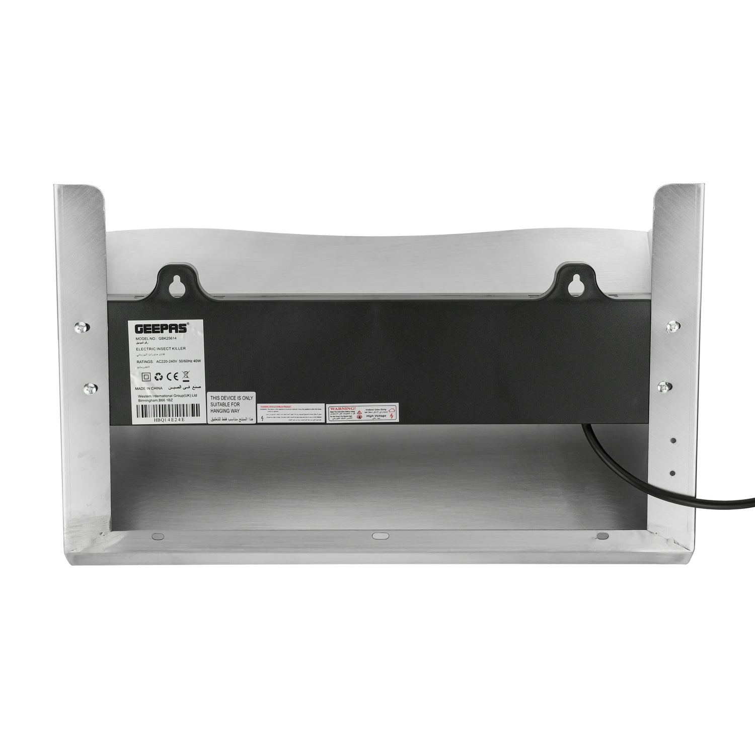 Geepas GBK25614 Electric Insect Killer | 40W UV Light Bug Zapper with 10 Glue Papers | Pollution-Free| Low Power Consumption| Eco-Friendly Mosquito Trap| 2 Years Warranty