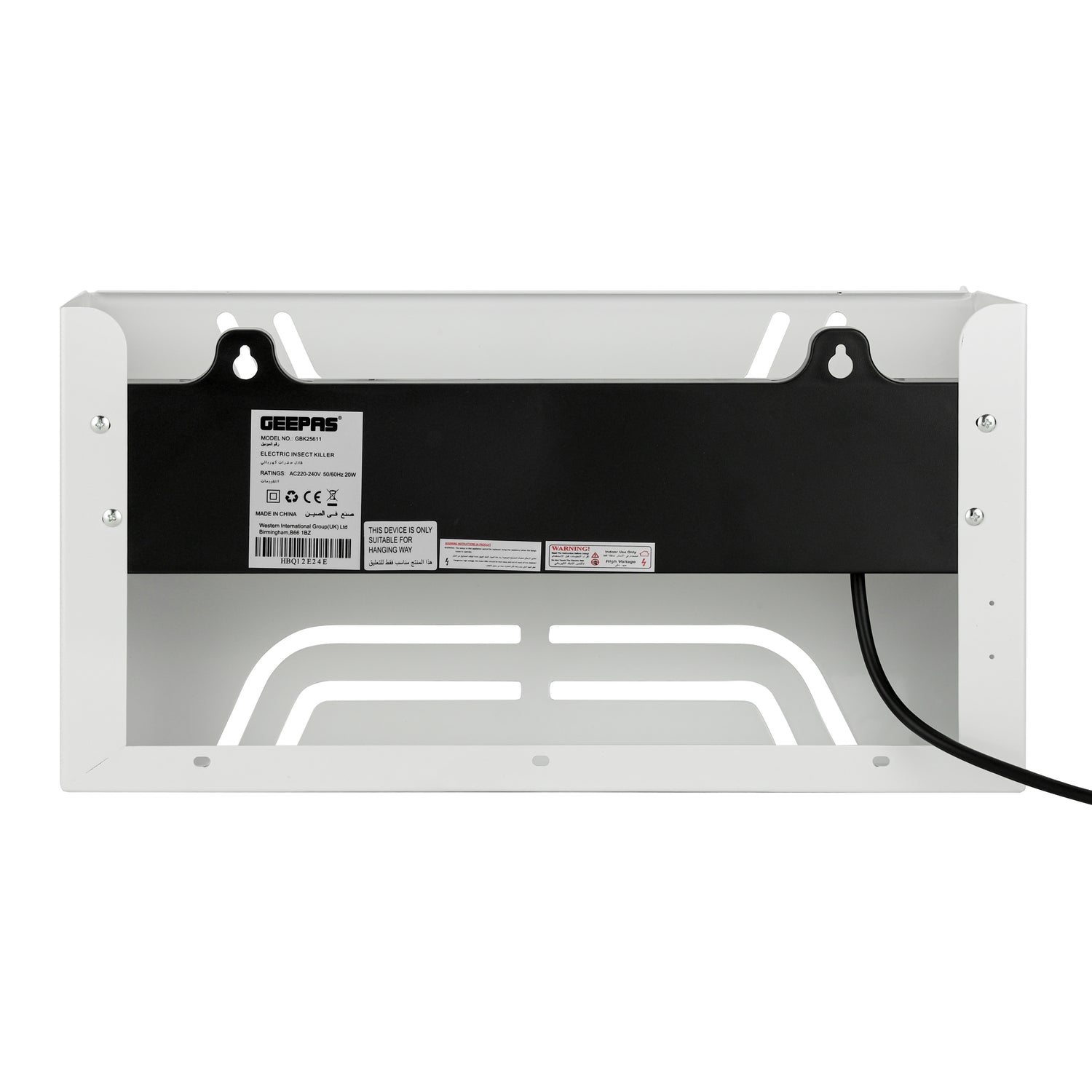 Geepas Electric Insect Killer GBK25611 | 10W Automatic Pest Control, No Smoke, No Odor, Eco-Friendly, Low Power, Perfect for Home, Office & Restaurants | 2Year Warranty