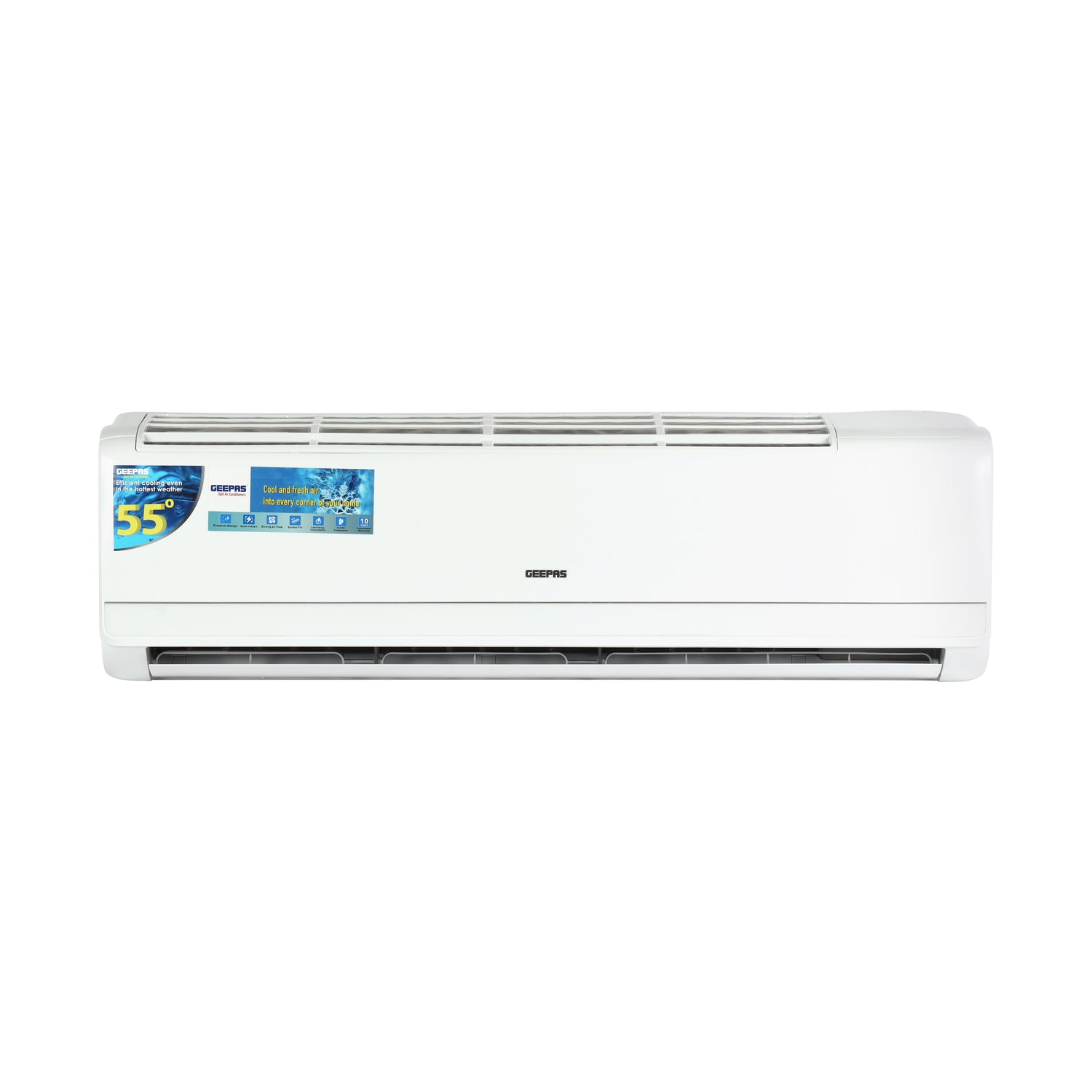 Geepas GACS247RCA 2.0 Ton Inverter Split Air Conditioner | 24000 BTU Cooling Capacity | Energy Efficient & Low Noise Operation |  Modern Design  | 1-Year  Warranty