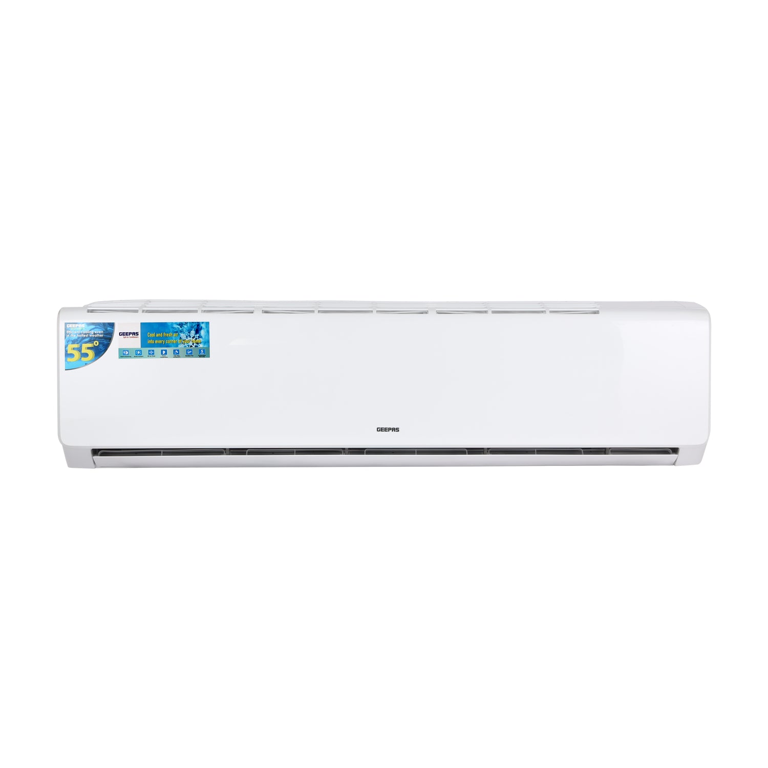 Geepas GACSP368CA 3.0 Ton Split Air Conditioner | 36000 BTU Cooling Capacity | Golden Fin Protection | Durable Piston Compressor | Energy Efficient  | 1 Year Warranty