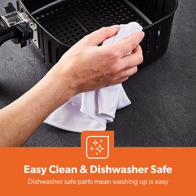 Geepas Digital Air Fryer GAF37530UK | 7.5L Capacity with 5.5L Basket, Vortex Technology, Digital Touch Screen, 10 Preset Modes, 1–60 Min Timer, 2 Years Warranty