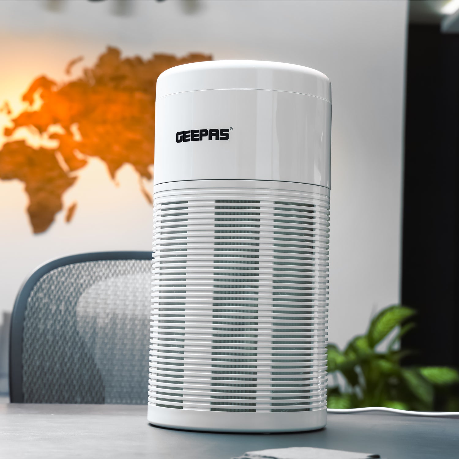 Geepas GAP16014 Air Purifier | Electronic Touch Control | 3 Fan Speeds | UV Function | Timer 2/4/8 Hours | Night Light | Filter Reset Reminder |Ideal for Home & Office