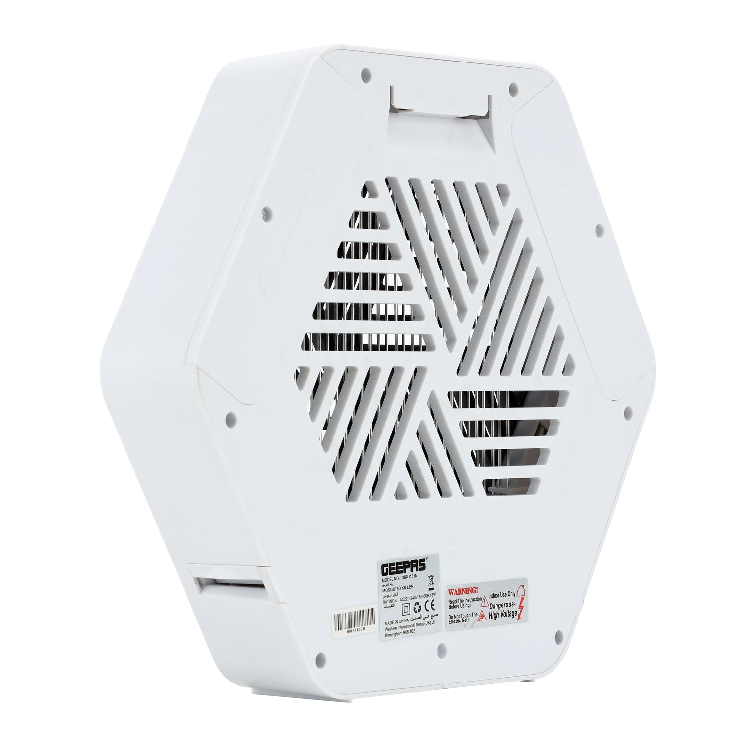 Geepas GBK1151 Electric Mosquito Killer | 2x4W UV Tubes | Wall Mount Design | Rope On/Off Switch | Non-Toxic, Odor-Free | Low Power Consumption | 2 Years Warranty