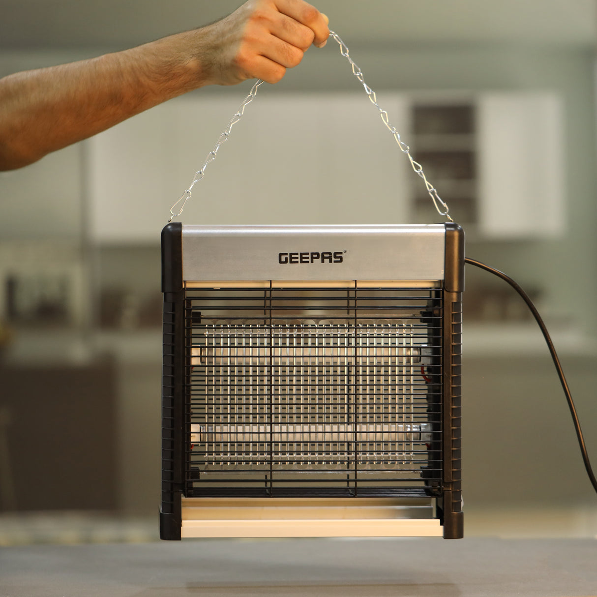 Geepas GBK25610 Electric Insect Killer | 12W UV Light Pest Control Device | Eco-Friendly, Pollution-Free Mosquito & Fly Trap | Safe Operation | 2 Years Warranty