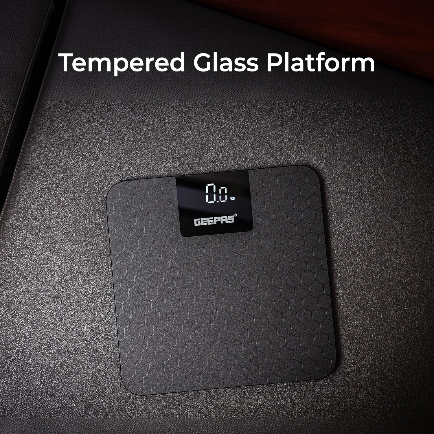 Geepas GBS46524UK Digital Body Scale | High Precision Sensor System | 180kg Capacity, Tempered Glass Top, ABS Base | Multi-Purpose Body Weighing Machine | 2 Year Warranty