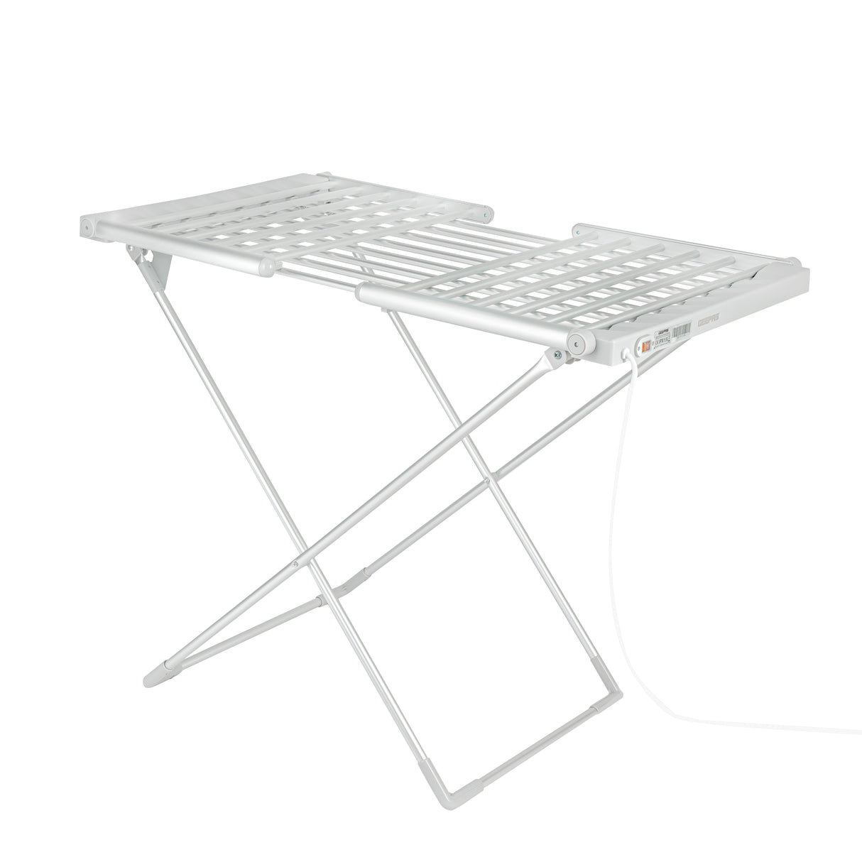 Geepas Electric Cloth Dryer GDR63059UK with 15kg capacity, side wings, foldable, sturdy and compact design, constant temperature, energy saving, white, 2-year warranty