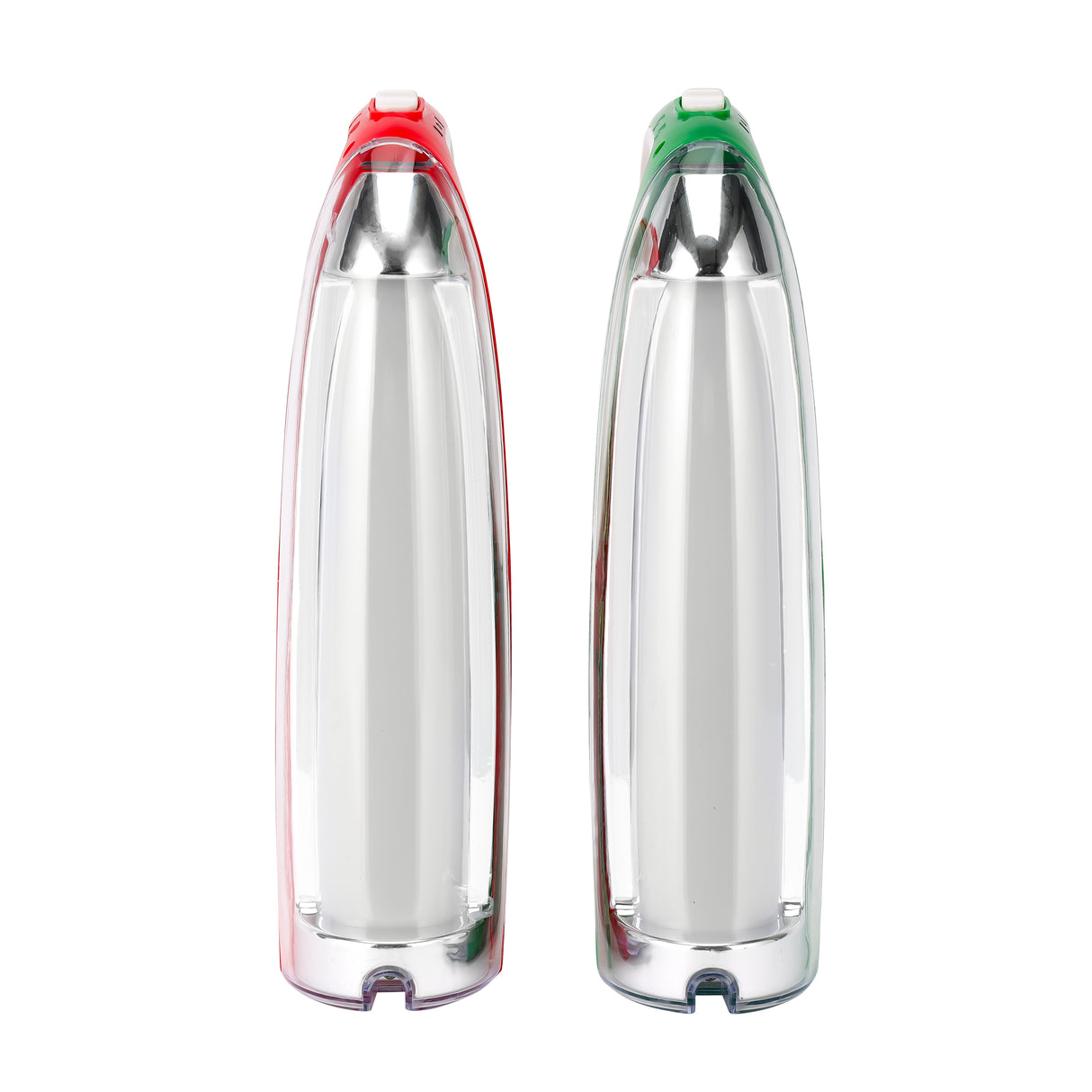 Geepas Rechargeable Emergency Lantern- GE53027| Pack of 2, Extended Battery Life, 60 Pieces SMD LEDs and Long Hours Working| Portable and Light-Weight Design| Red & Green