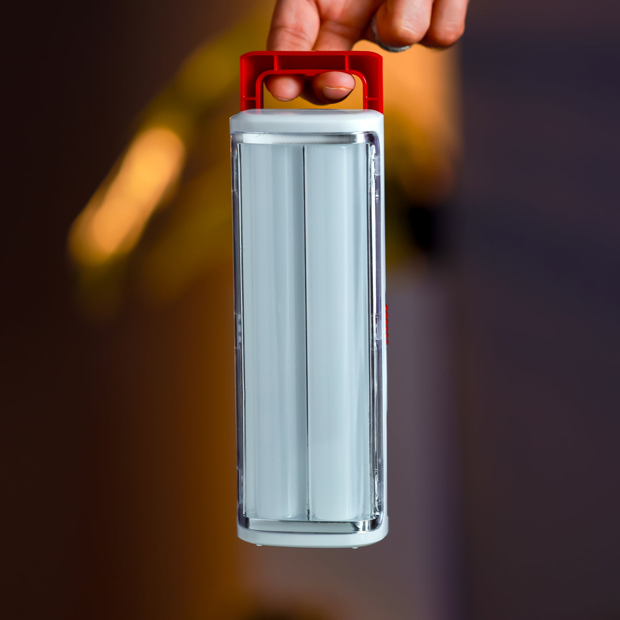 Geepas LED Emergency Lantern with Solar Panel- GE53031| Energy Efficient|30 Pieces Hi-Power LEDs,5 Hours Working| Compact, Light-Weight| | Red and White, 2Years Warranty