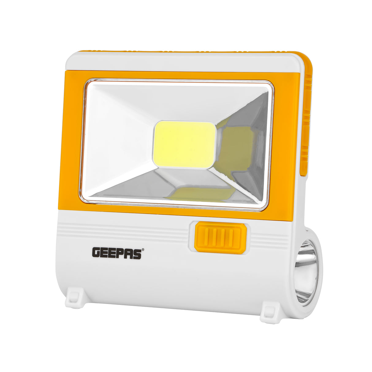 Geepas LED Emergency Lantern with Solar Panel- GE53036| Energy Efficient,1 Piece Hi-Power LED,COB(3.2 W), 4 Hours Working|  Light-Weight |Yellow & White, 2 Years Warranty
