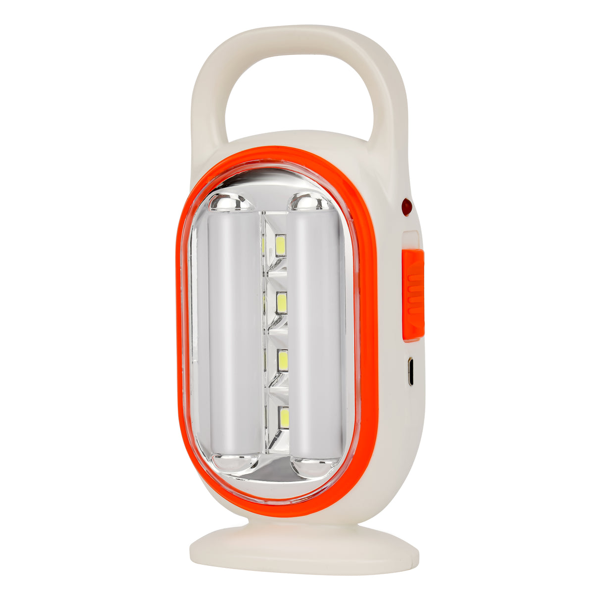 Geepas LED Emergency Lantern- GE53038| Energy Efficient Design, 22 Pieces Hi-Power LEDs,5 Hours Working| Light-Weight Design with Stand|  Red and White, 2 Years Warranty