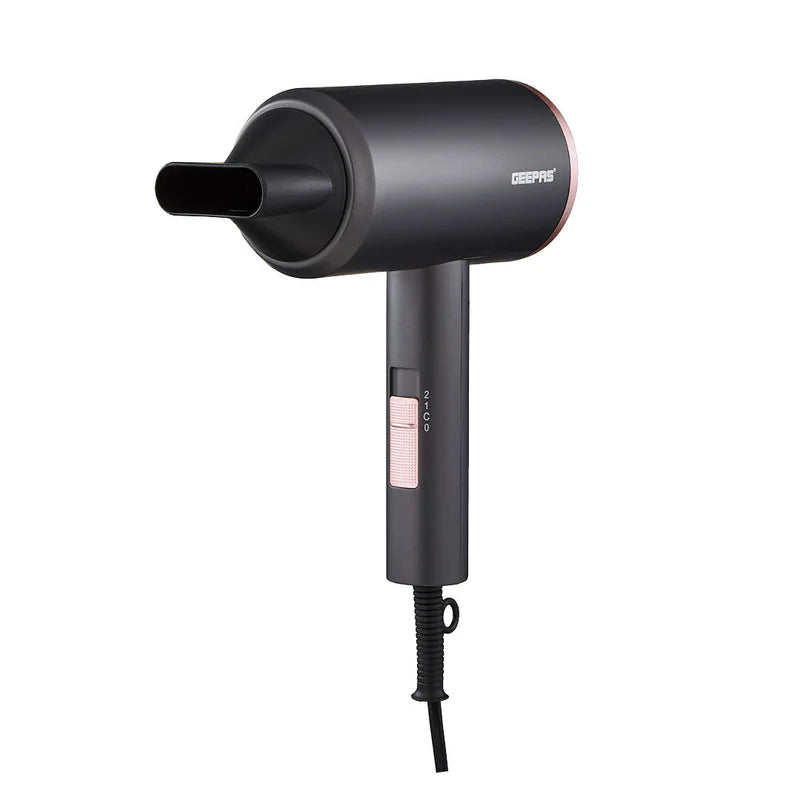 Geepas GH86061 Hair Dryer| 1800W Powerful Motor| 2-Speed & 2-Heat Settings| Cool Shot Function| Concentrator Nozzle| Hang-Up Hook| Compact & Lightweight | 2-Year Warranty
