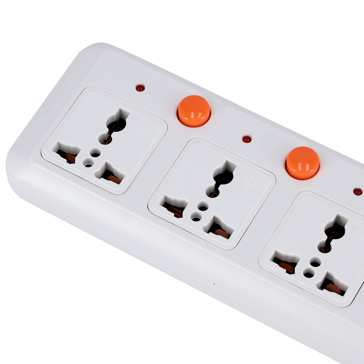 Geepas 6 Way Extension Board VDE Plug with  Individually On/Off Switch- Power Extension Socket -Multi Plug Power Cable