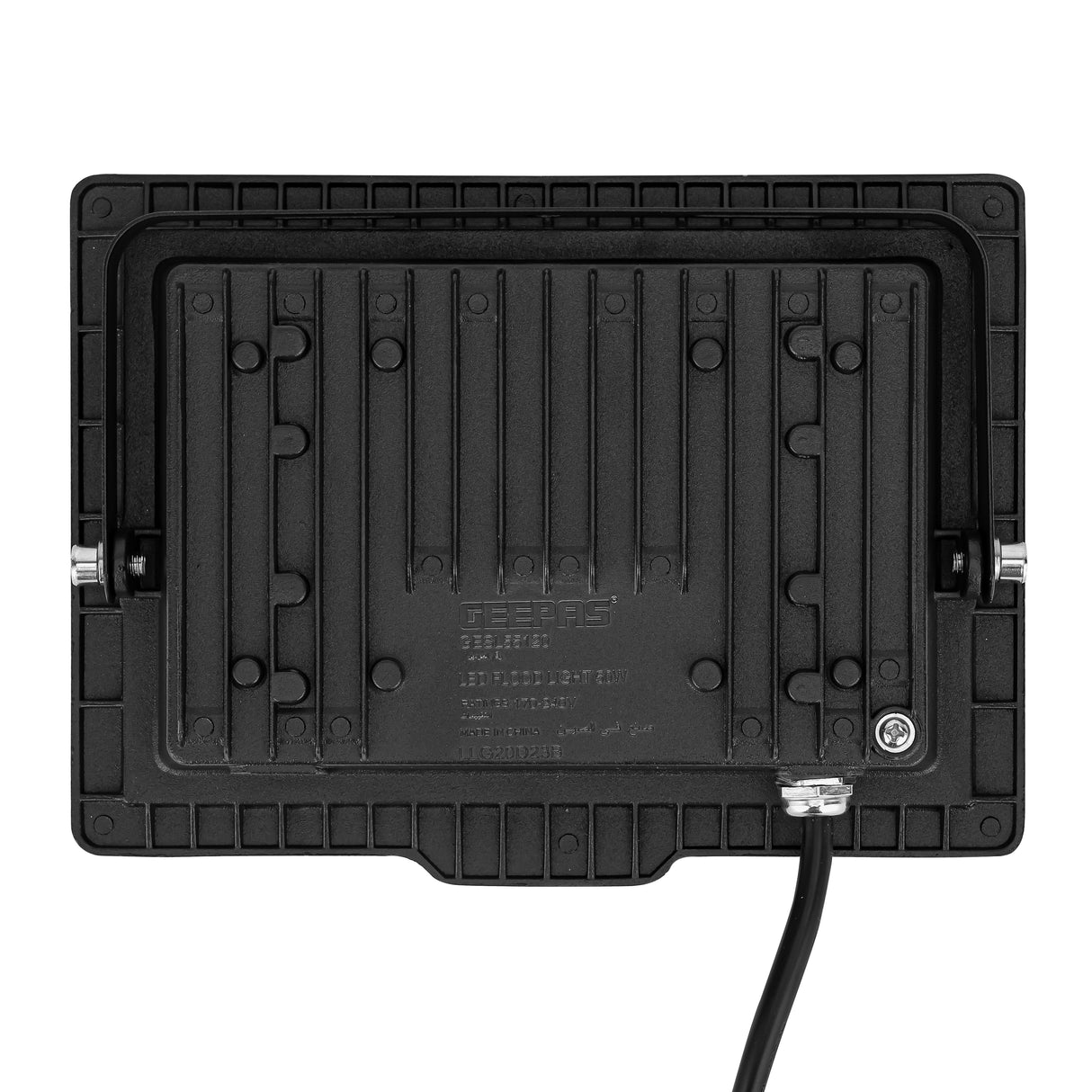 Geepas 50 W LED Flood Light- GESL55120| 4500 Lumens and 6500 K Color Temperature| 80% Energy Efficient LED Light, Perfect for Outdoor Spaces | 2 Year Warranty, Black