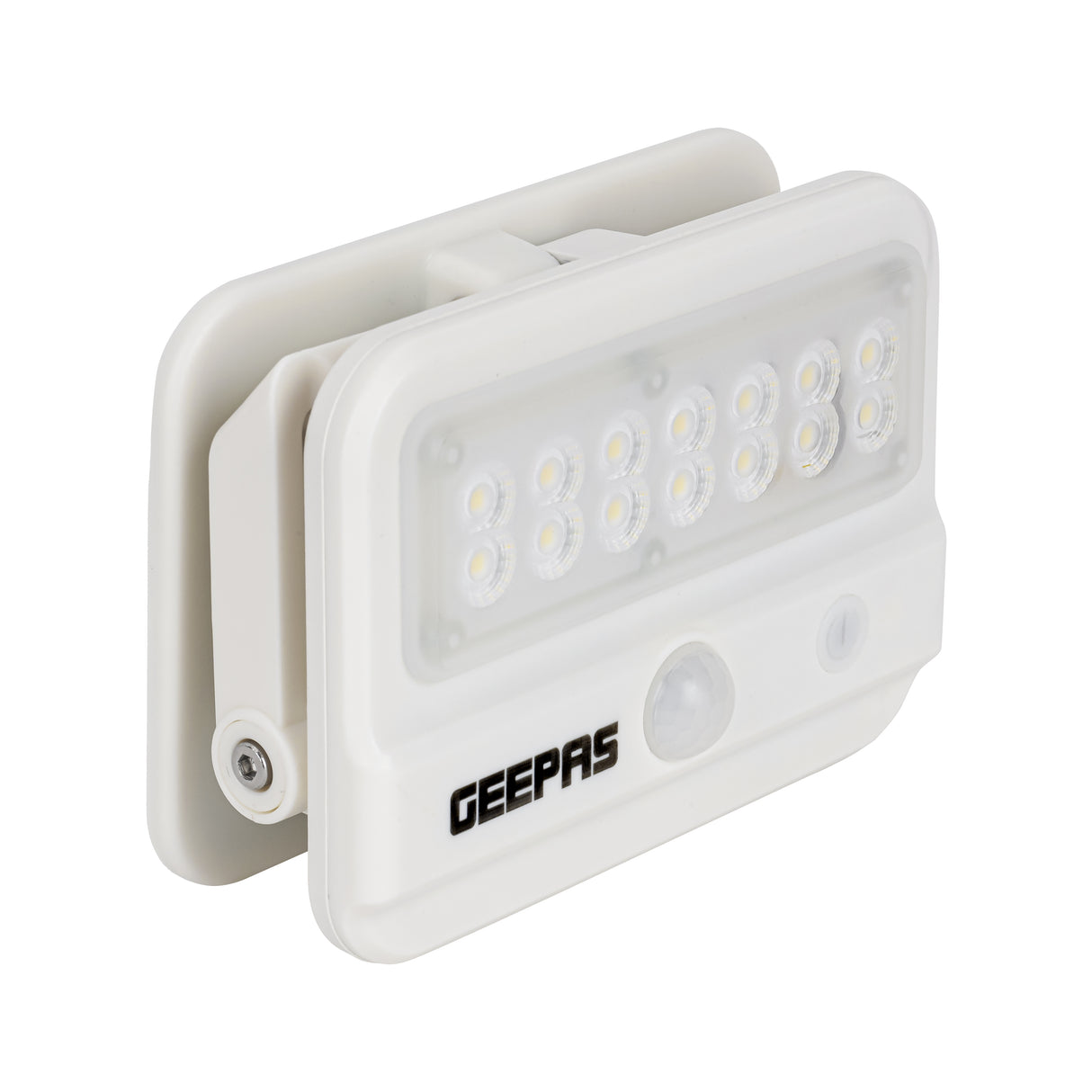 Geepas Solar LED Wall Light, GESL55144, Energy-efficient, motion sensor, and dual modes, IP54 waterproof, ideal for patios, 10-12 hour working, 2-years warranty