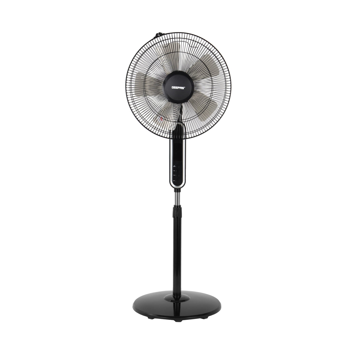 Geepas GF21112 16 Inch Stand Fan with Remote Control | 60W Power| 3 Speed Settings| 5 Durable AS Blades| 7.5 Hour Timer| Wide Oscillation Function| 2 Years Warranty