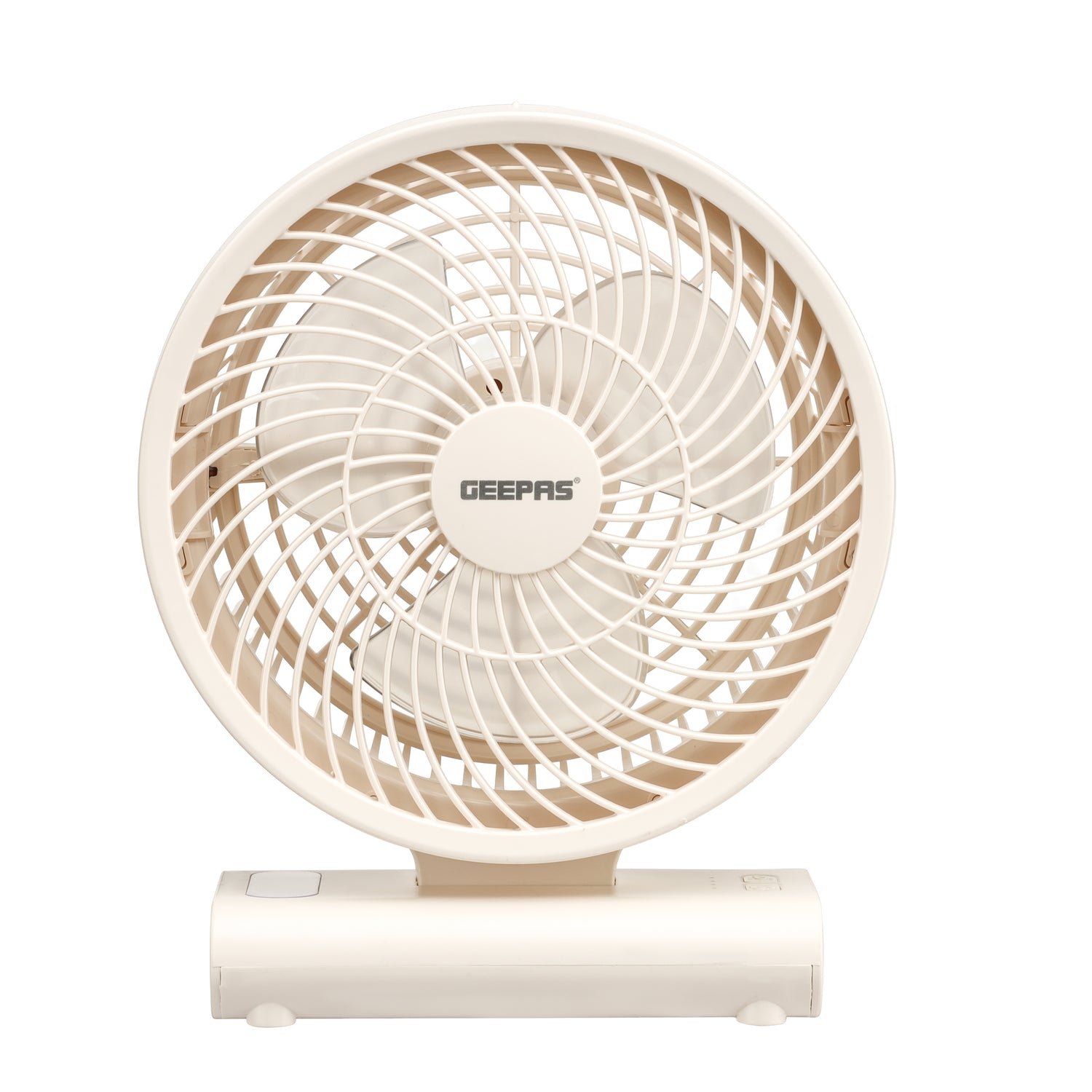 Geepas 8" Rechargeable Fan GF21123 | Up to 10H Working Time, LED Light, AC/DC Function, Smart Indicators & Overcharge Protection | Ideal for Home & Office, 2Year Warranty