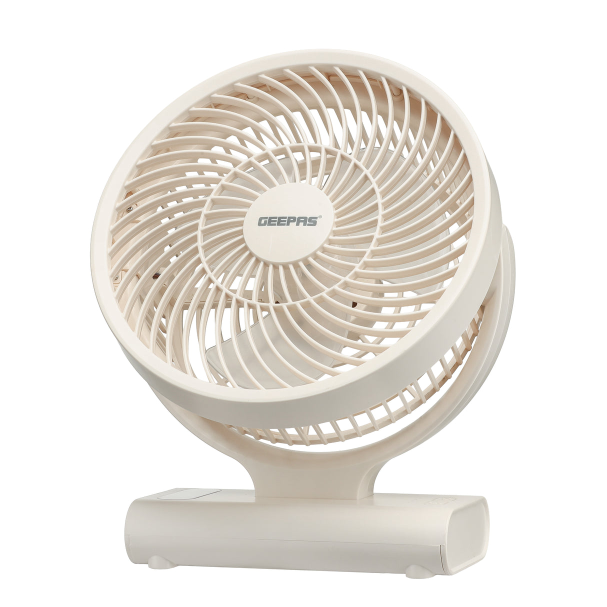 Geepas 8" Rechargeable Fan GF21123 | Up to 10H Working Time, LED Light, AC/DC Function, Smart Indicators & Overcharge Protection | Ideal for Home & Office, 2Year Warranty
