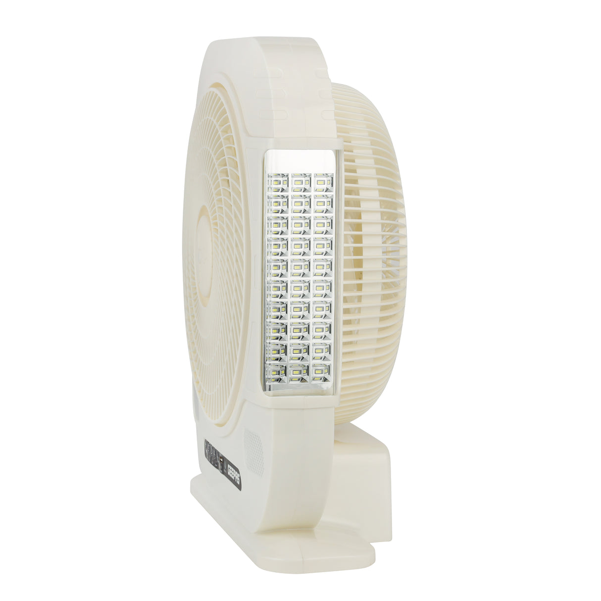 Geepas GF21190 12” Rechargeable Fan with Remote Control | 20 Hours Battery Backup| LED Light| USB Charging | Adjustable Speed| Energy Efficient Design| 2 Years Warranty