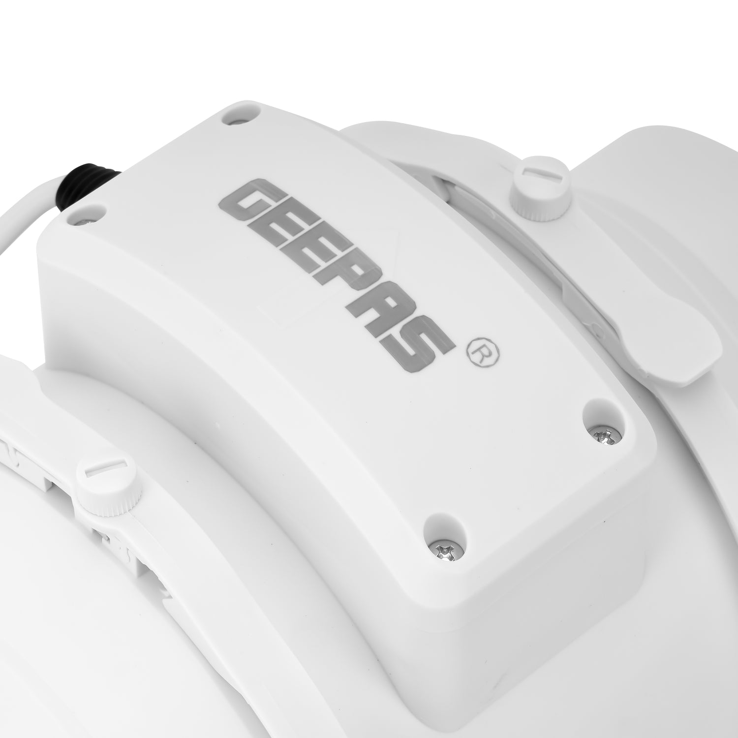 Geepas GF21191 4-Inch Inline Exhaust Fan | Low Noise Ventilation Fan with 2 Speed Settings| 23 W Powerful Motor| Durable Design | Rust-Free Body | 2 Years Warranty