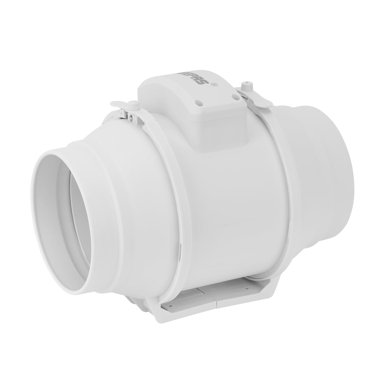 Geepas Inline Exhaust Fan GF21192 – 6", 28W, 2150 RPM, 370 CFM, Rust-Free, Low Noise, IPX4, Ideal for Homes & Commercial Spaces, 1-Year Warranty, White