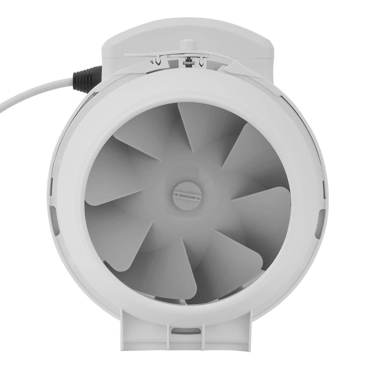 Geepas Inline Exhaust Fan GF21192 – 6", 28W, 2150 RPM, 370 CFM, Rust-Free, Low Noise, IPX4, Ideal for Homes & Commercial Spaces, 1-Year Warranty, White