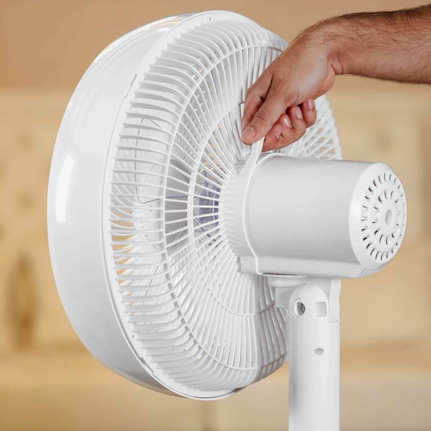 Geepas 14" Desk Fan GF21202 | Korean Style Table Fan with 3 Speeds, Wide Angle Oscillation & Powerful 60W Motor for Efficient Cooling | 2 Years Warranty